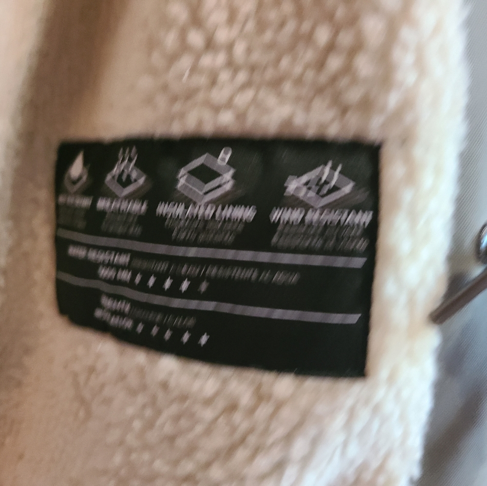 NWT Volcom Sherpa lined women jacket Green Tea XS - Picture 8 of 16